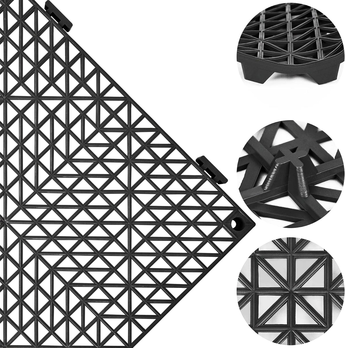 tolanbbt modular interlocking cushion 12p 11.8" x 11.8", close-up detail