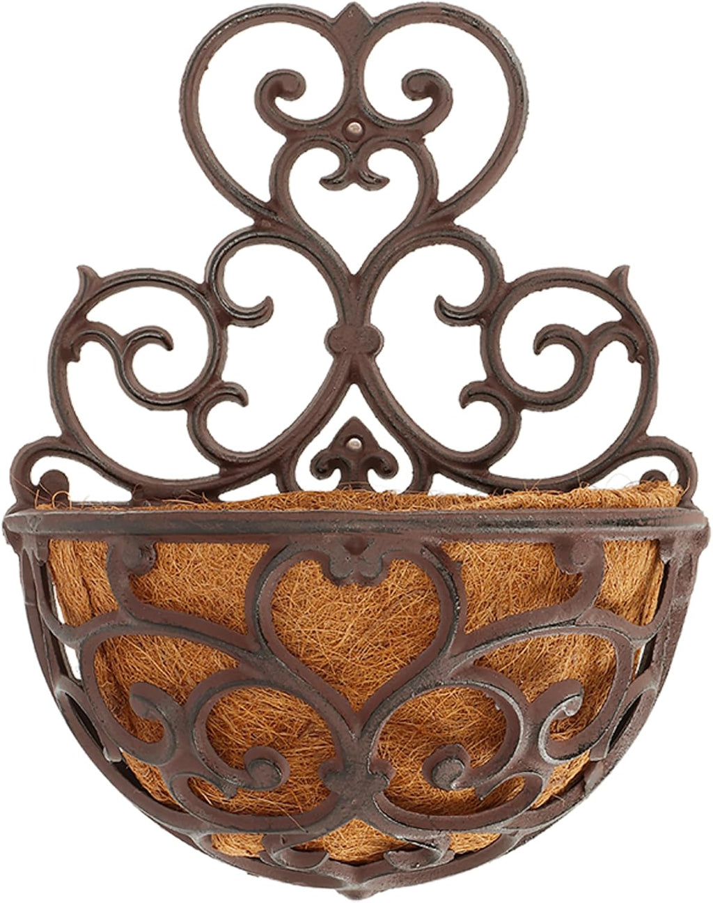 Esschert Design USA BPH51 Half Round Cast Iron Wall Planter