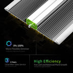 BP1000 Dimmable LED Light, Full Spectrum Plant Lamp for Indoor Seed Starting, Seedlings, Vegetables & Household Plants | BESTVA 100W LED Plants Light for Indoor Plants Growing, Hanging Plants Lamps Fits for Grow Tent, Greenhouse Vegetables