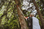 EZ Kut Kamikaze 15′ Extendable Tree Trimmer Pole Saw - Branch Cutter with Single Hook Pole Saw Blade for Branch Removal - Best Pole Saws for Tree Trimming. Tree pruner pole saw since 1988