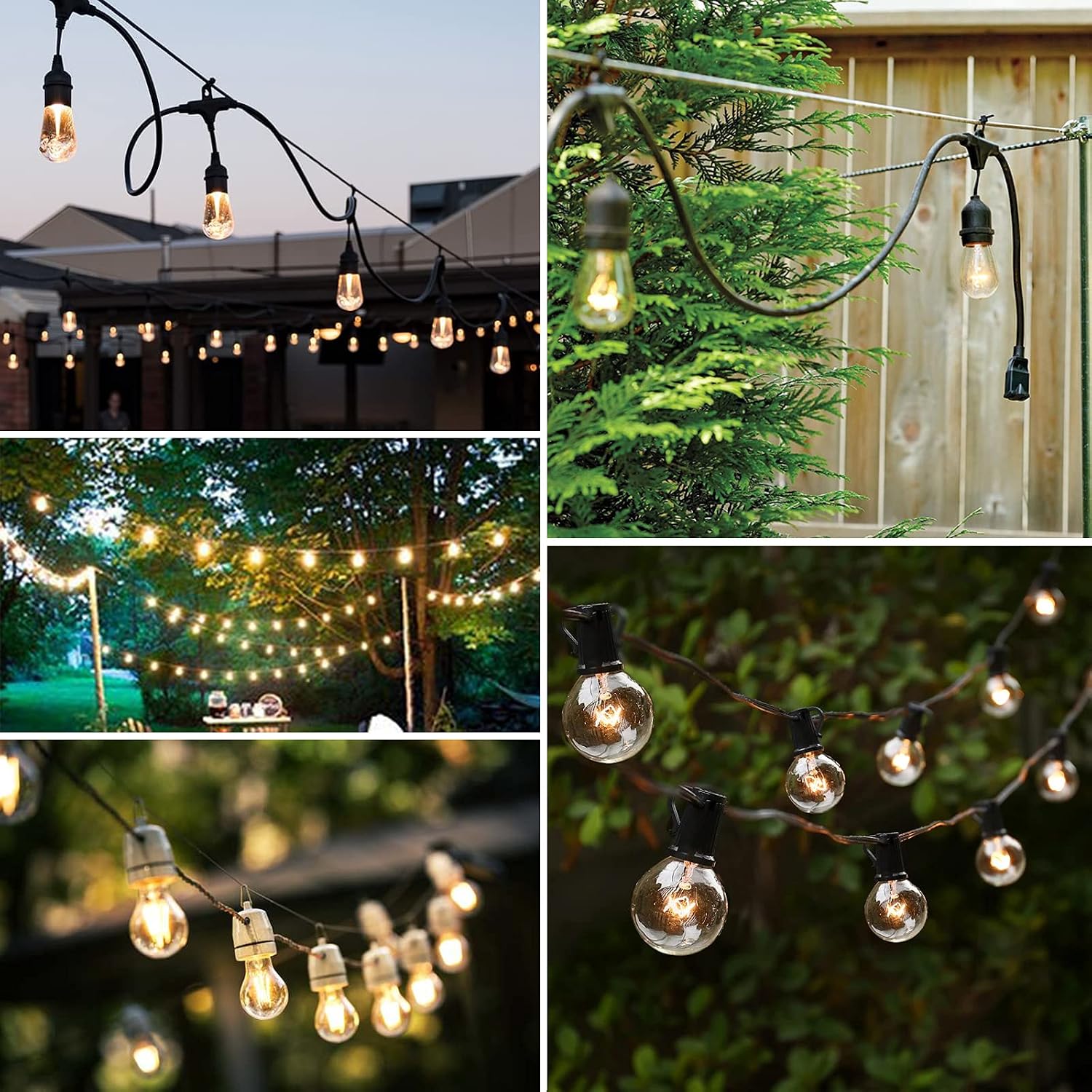 BLIKA String Light Hanging Kits, 300FT Coated Stainless Steel 304 Wire Rope | Outdoor Light Guide Wire, Globe String Light Suspension Kit Included Turnbuckles, Enough Accessories, Use Manual