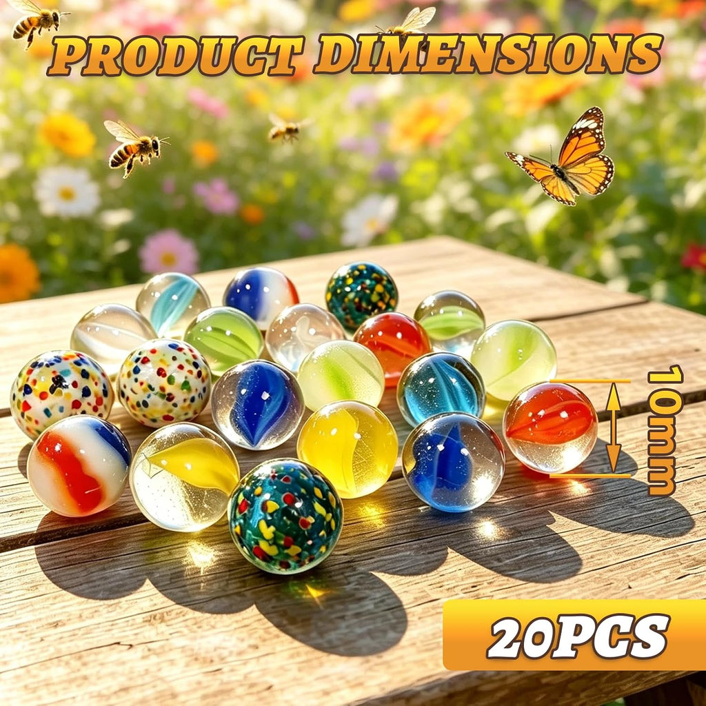 20pcs Bee Watering Station Marbles, Drowning Prevention - Garden Decoration