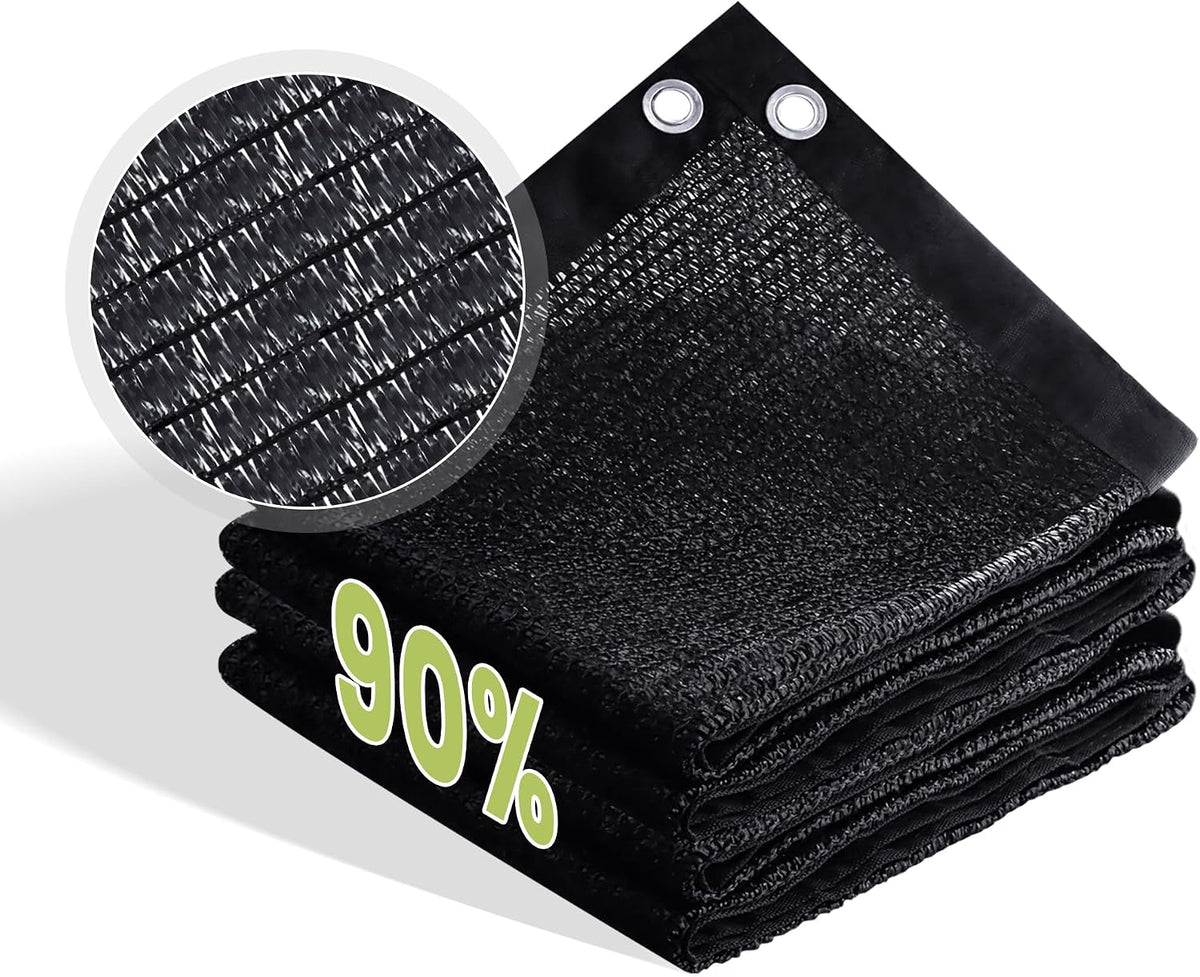 90% patio shade cloth 8×8 ft with grommets, main product view