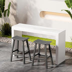 Stoog Bar Stools Set of 4, All-Weather Outdoor Barstools, 400 lbs Weight Support, Easy to Clean and Care, for Bar, Kitchen Counter, and Patio, Grey