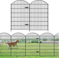 metal garden fence with gate 48 in x, main product view