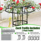 Garden Trellis for Climbing Plants Outdoor,41.3 Inch Mushroom Top Trellis for Climbing Plants, Rustproof Metal Plant Flower Trellises for Vine Rose Flower Tomato Support Outdoor Indoor,1 Pack