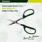 Spear & Jackson Kew Gardens Urban Oasis Japanese Bonsai Scissors - Precision Pruning Shears with Carbon Steel Blades, Fine Tip for Indoor Plants & Balcony Plants
