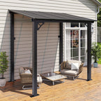 aoxun premium gazebo with aluminum frame & polycarbonate, main product view