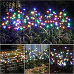 Solar Garden Lights Waterproof, Solar Lights Outdoor Decorative 8Pack,160Led Solar Powered Flowers Garden Decor,Fairy Light for Yard,Pathway,Outside Decorations,Gardening Gifts for Women Mom