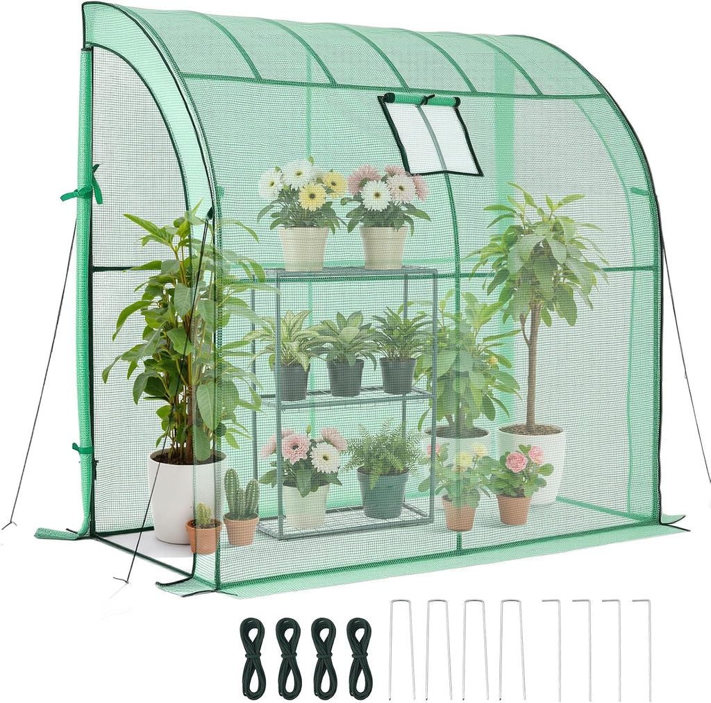 vevor walk-in greenhouse, 78" x 39.4" x 78.7", main product view