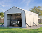 jocisland 12x20x10.5 ft metal carport with waterproof removable, main product view