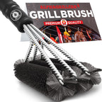 Alpha Grillers Grill Brush. Rust Proof Bbq Cleaning Scraper Accessories. Safe Stainless Steel Wire Bristle Grilling Cleaner Tools for Outdoor Barbecue Set, Incl Gas, Charcoal, Weber. Grill Brushes