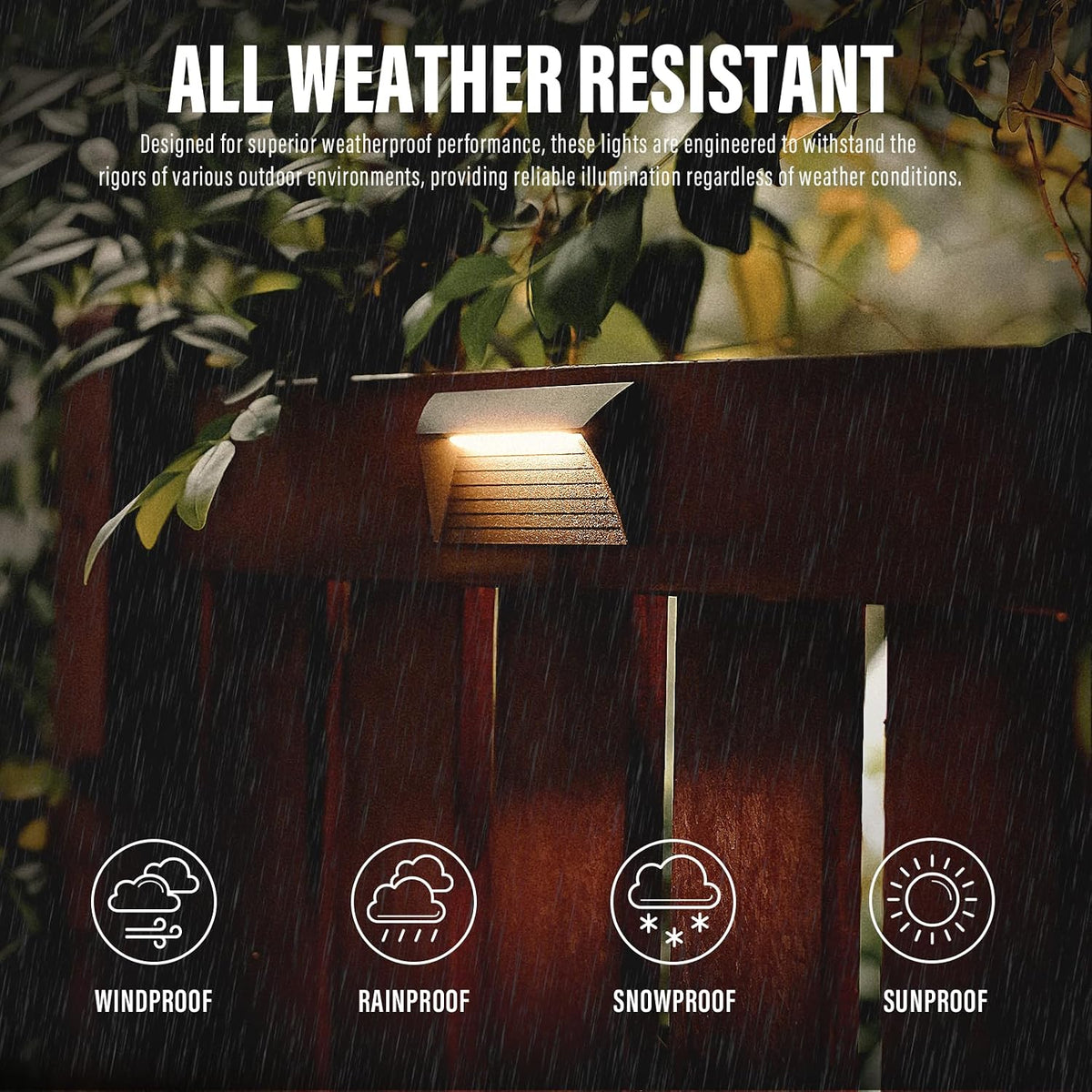 venus manufacturing 12v led step lights low voltage, package contents