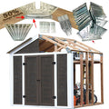 50% structurally stronger truss design easy shed kit, main product view