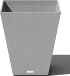 Veradek Pure Series Nobleton Plastic Planter - Large Pots for Indoor or Outdoor Porch/Patio | Durable All-Weather Use with Drainage Holes | Modern Planter Décor for Flowers, Shrubs, Trees