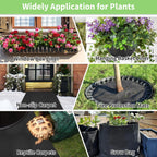 Riare 16x120 Inch Black Felt Planter Liner Roll- 2 Rolls Non-Woven Fabric Planter Liner for Outdoor Plants, Coco Liner Roll Alternative Basket Planter Liner for Planters Hanging Basket Window Box