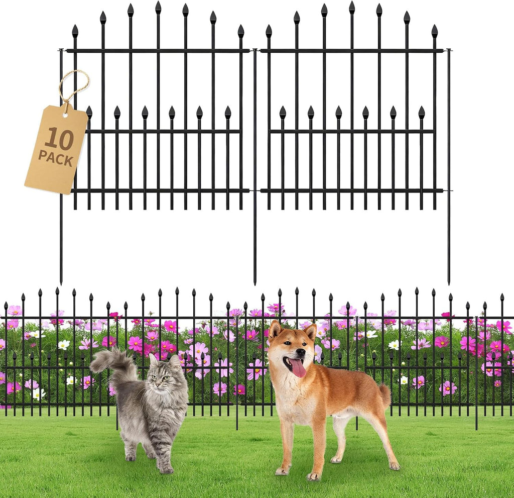 decorative garden fence - 32in(h) x 24.16ft(l) heavy, main product view