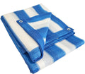 blue and white stripe outdoor shade net shade, main product view