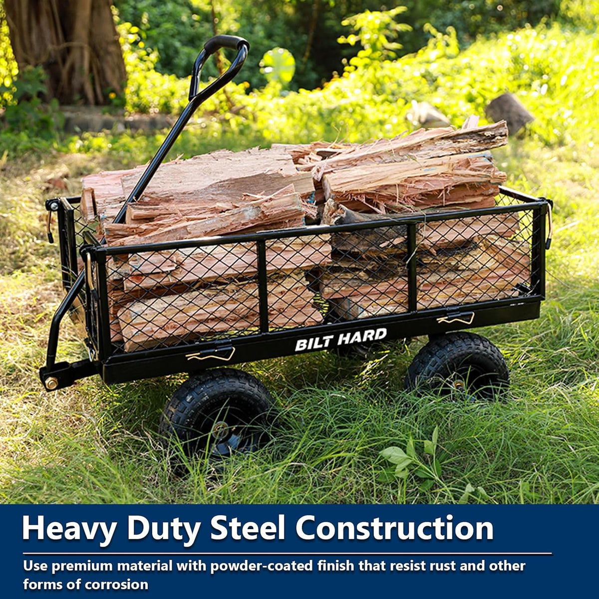 bilt hard 10" flat free tires heavy duty on a desk or shelf
