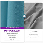 PURPLE LEAF 9' X 9' Left-right Tilt Patio Umbrella Outdoor Cantilever Swivel Square Umbrella with Tilt Aluminum Offset Umbrella with 360-degree Rotation for Garden Deck Pool Patio Turquoise Blue