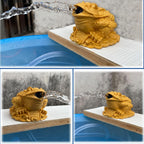 Pond Spitters for Small Ponds, Garden Pond Spitters with Pump, Lucky Money Frog Water Spitting Fountain Decor for Home Garden Pond Tea Table