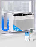 midea 12,000 btu u shaped window air conditioner, main product view