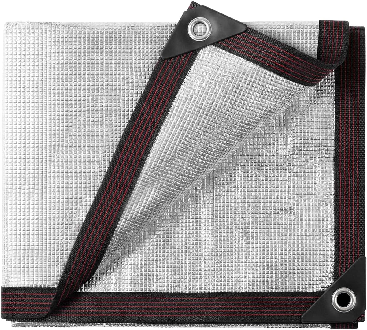 95% aluminum shade cloth, 6x8ft silver reflective cover, main product view