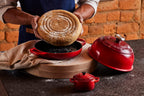 Le Creuset Enameled Cast Iron Signature Round Bread Oven, 9.5 inch, Cerise