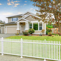 patio vinyl picket fence white panels 36" h, main product view