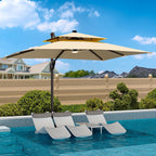 9' x 12' cantilever patio outdoor umbrella with, main product view