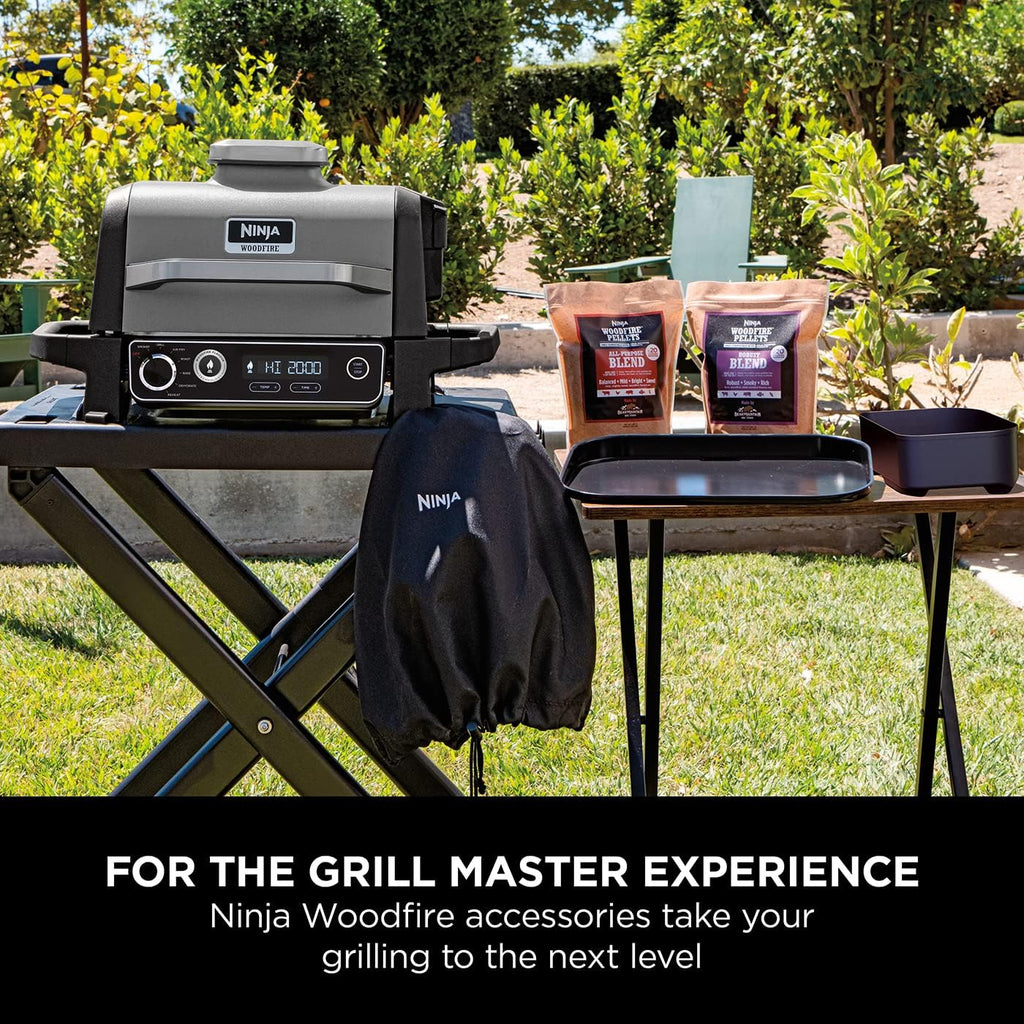 Ninja XSKCRISPBTEUK Woodfire Combo Crisper Basket, Compatible with Ninja Woodfire Electric BBQ Grill (OG700 Series), Half-Width Air Fry Basket, Official Accessory, Black