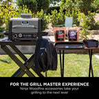 Ninja XSKCRISPBTEUK Woodfire Combo Crisper Basket, Compatible with Ninja Woodfire Electric BBQ Grill (OG700 Series), Half-Width Air Fry Basket, Official Accessory, Black