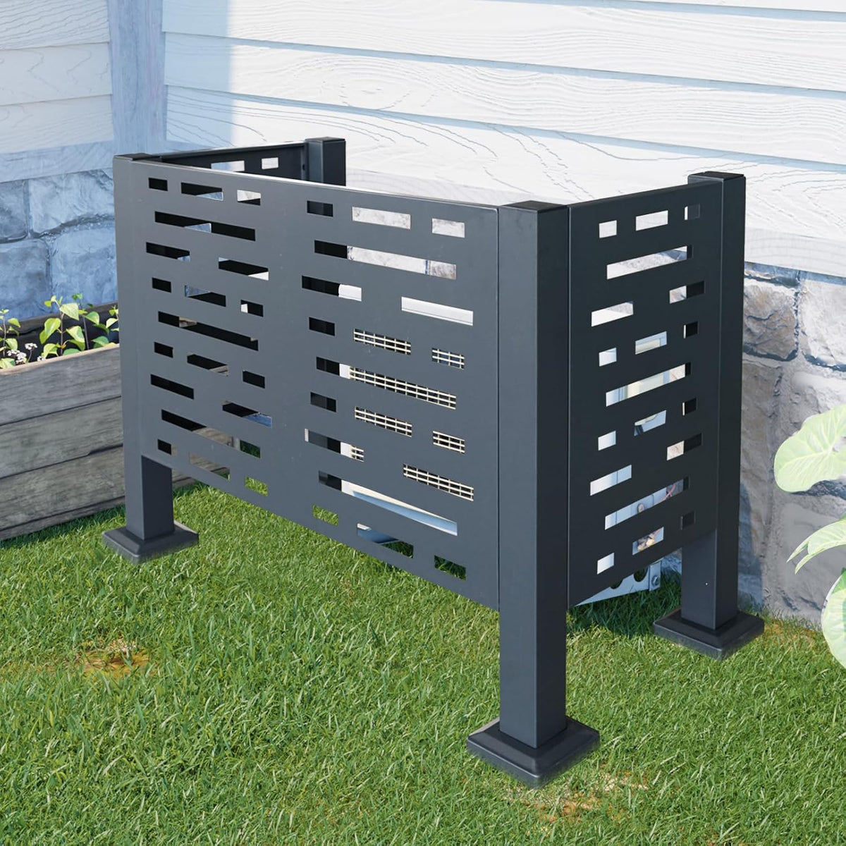 3×2 ft air conditioner fence for outdoor units, main product view