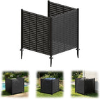 3 panels outdoor air conditioner fence, 48" w, main product view