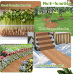 REMIAWY Coco Liner Fiber Roll, 16 x 80 Inch Natural Coconut Coir Liner Sheet Coco Mat for Planter Flower Basket, Garden Decoration, Reptile Carpet, Animal Pet Pad, Window Box, DIY Moss Pole, Tortoise