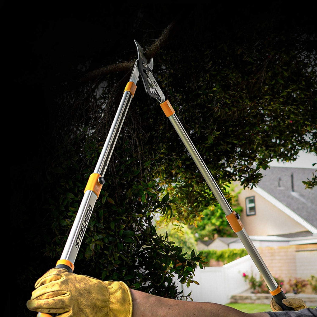 steelhead heavy-duty 27-40" adjustable gear-bypass limb & branch, package contents