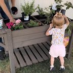 gutinneen raised garden bed mobile outdoor planter box shown in use