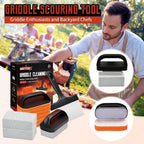 Griddle Cleaning Kit for Blackstone, Heavy-Duty Scraper & Ergonomic Handles | Non-Scratch Scouring | Flat Top Griddles | Cast Iron | Ovens & BBQ Surfaces | Removes Stubborn Grease Easily