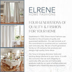 Elrene Home Fashions Highland Stripe Indoor/Outdoor Curtain Panel, 50 inches X 95 inches, Red
