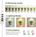 EWPJDK Plant Grow Light Full Spectrum 72 LED with Clip Grow Lamp | Plant Grow Light Lamp for Indoor Plants, Clip-On, Growing Lamp