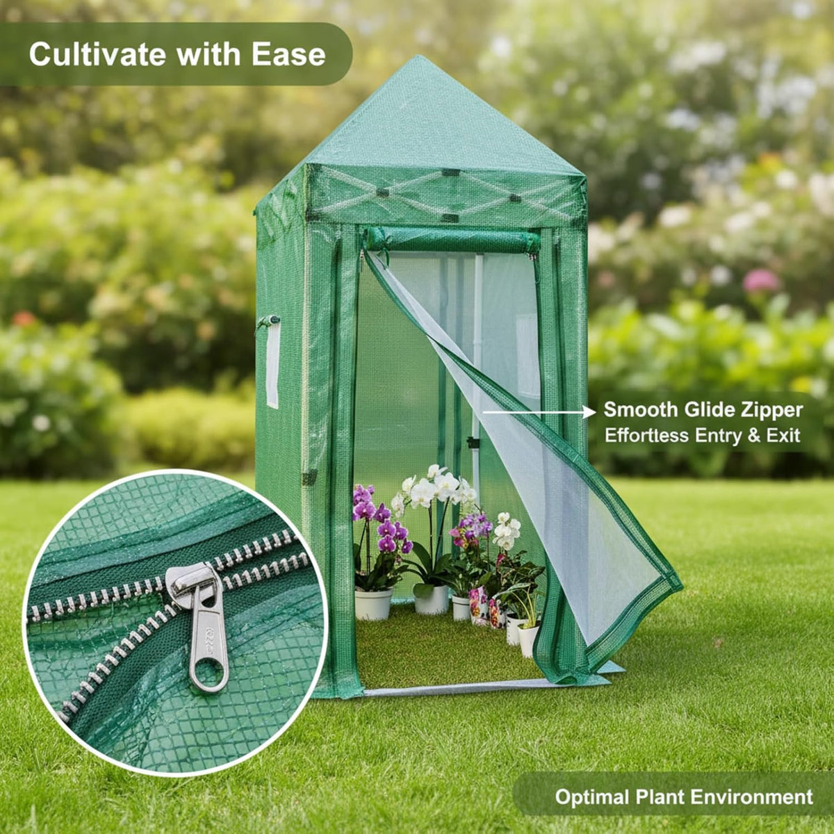 solayis pop up greenhouse, 6x4 ft portable walk, package contents