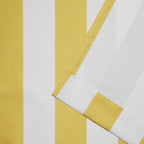 Exclusive Home Canopy Stripe Indoor/Outdoor Grommet Top Curtain Panel, 54"x84", Sunbath / White, Set of 2