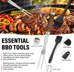 grill set, grill tools for outdoor grill utensils, package contents