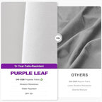 PURPLE LEAF 9.8' X 9.8' Left-right Tilting Patio Umbrella Outdoor Cantilever Swivel Square Umbrella Aluminum Offset Umbrella with 360-degree Rotation for Garden Deck Pool Patio White