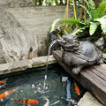 Pond spitters for Small Ponds Garden Decor for Koi Pond Decorative Stone-Effect Sculpture with Water Pump and Hose for Balcony,Courtyard Home Office