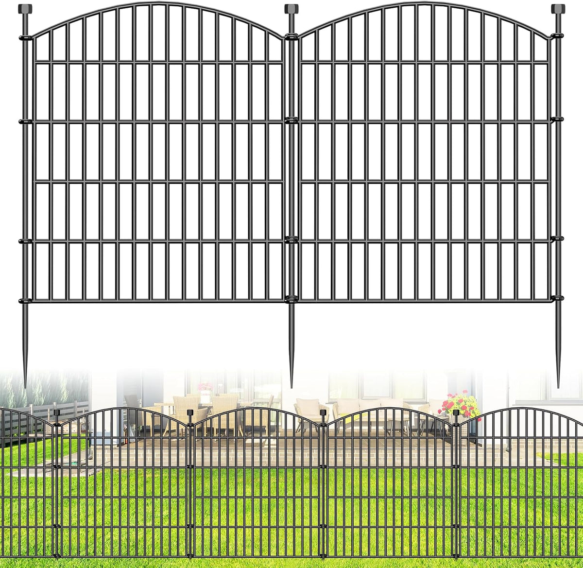 15 panel no dig decorative garden fence 32", main product view