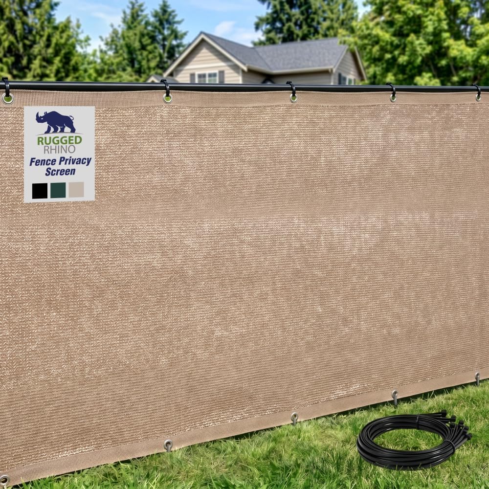 rugged rhino fence privacy screen 180 gsm heavy, main product view