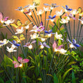 Solar Garden Lights,2packs-16LED,Outdoor Solar Powered Decor for Yard, Patio, Pathway, IP65 Waterproof Butterfly Lights