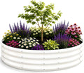 4ft round raised garden bed, heavy duty galvanized, main product view