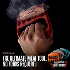 The Original Bear Paw Meat Shredder - Claws for Shredding Pork, Chicken & Any Meat (Black) | Shredder Claws for Pulled Pork, USA Made - Easily Lift, Shred, Pull and Serve Pork, Chicken, Brisket and Turkey